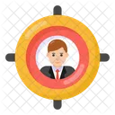 Headhunting Focus Person Target Customer Icon