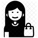 Customer Female Bag Icon