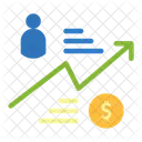 Customer Income Share Holdermsalary Increment Growth Icon