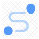 Customer Journey Path Map Icon