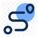 Customer Journey Path Map Icon