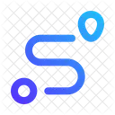 Customer Journey Path Map Icon