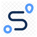 Customer Journey Path Map Icon