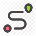 Customer Journey Path Map Icon