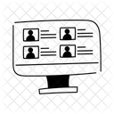 Black Monochrome Customer List Illustration Customer List List Symbol