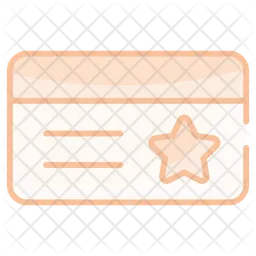 Customer loyalty card  Icon