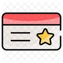 Customer loyalty card  Icon