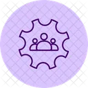 Customer Management Pentaglow Icon Icon