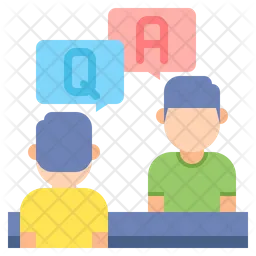 Customer Question Answer  Icon