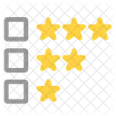 Customer Rating Rate Stars Icon