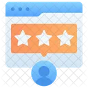 Customer Rating Star Review Icon