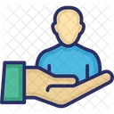 Customer Retention Hand Marketing Icon