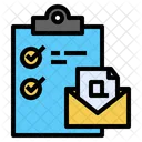 Clipboard Mail Checklist Icon