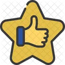 Thumbs Up Star Icon