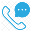 Customer Service Phone Call Chat Balloon Icon