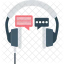 Customer Service Chat Bubble Headphone Icon