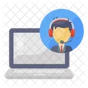 Customer Representative Online Consultation Customer Service Icon
