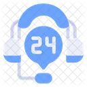 Customer Service Customer Support 24 Hours Icon