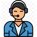 Customer Service Call Communication Icon