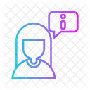 Customer service gradient  Icon