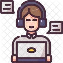 Avatar Call Center Service Icon