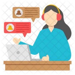 Customer service representative  Icon