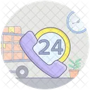 Customer Services Helpline 24 Hour Services Icon