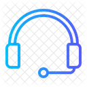 Customer Support Audio Headset Icon