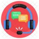 Customer Services Helpline Chat Support Icon