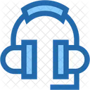 Customer Support Headphone Audio Headset Icon