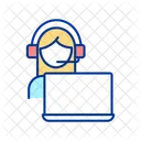 Customer Support Agent Icon
