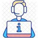 Customer support agent  Icon