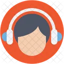 Headphones Boy Music Icon