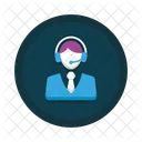 Helpline Customer Representative Customer Service Icon