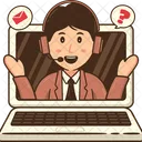 Customer Support Customer Support Man Customer Service Icon