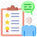 Customer Survey Report Customer Behavior Icon
