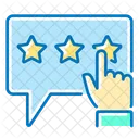 Customer Survey Rating Stars Icon