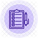 Customer Survey Black Outline Icon Icon