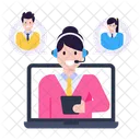 Customer Support Customer Services Online Consultant Icon