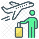 Customized Travel Person Plane Icon