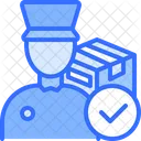 Check Customs Officer Package Icon
