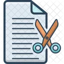 Cut Deal Document Icon