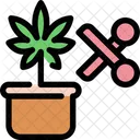Scissor Cannabis Marijuana Icon