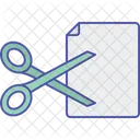 Cut Document Cut Document Icon