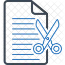Cut Deal Document Icon