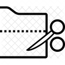 Folder Cut Cut Folder Cut Files Icon