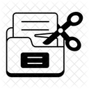 Cut File Cut Folder Trim Data Icon