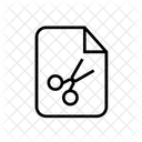 Cut File Archive Icon