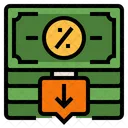 Cut Interest Rate  Icon
