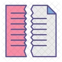 Cut Documents Paper Icon